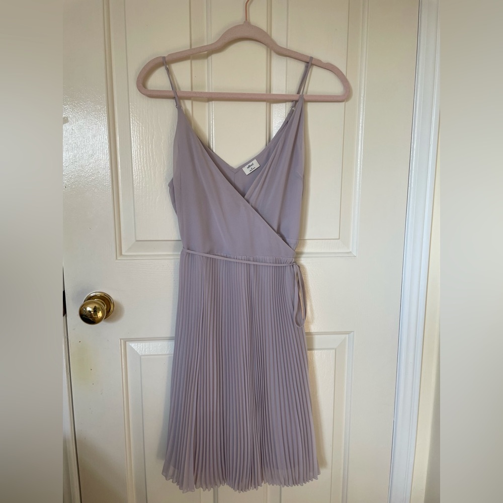 Wilfred Purple Sleeveless V-Neck Mini Dress
